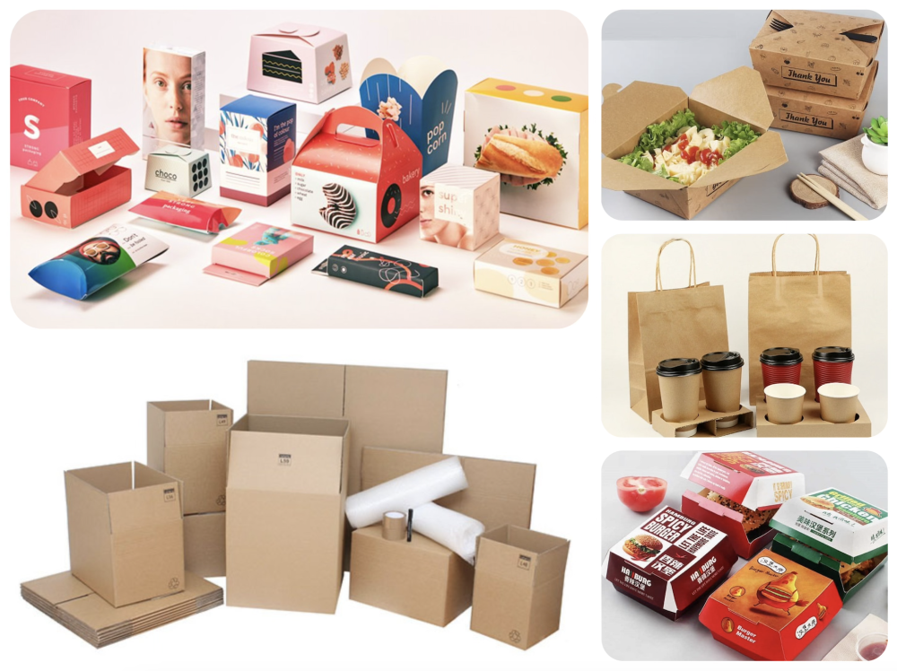 Các sản phẩm bao bì giấy thông dụng